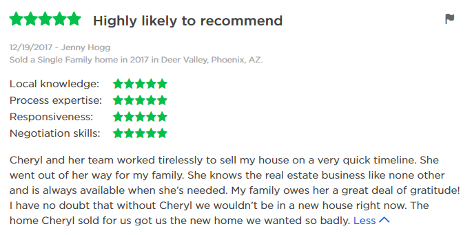 Cheryl Benjamin Loving Phoenix Team Review