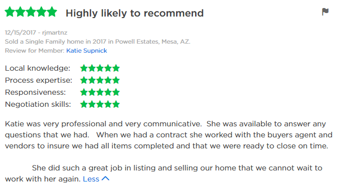 Katie Supnick Loving Phoenix Team Review