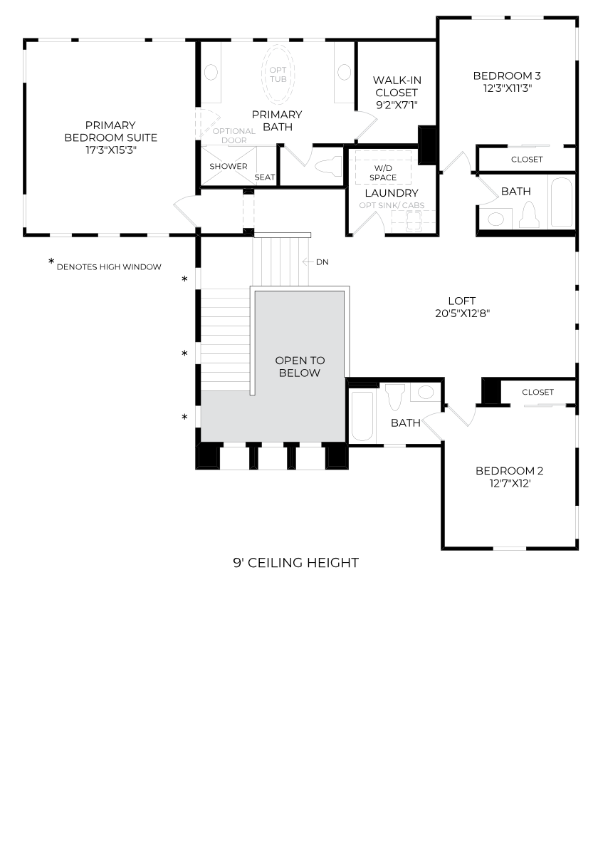 Overbrook Floor Plan - Second Floor