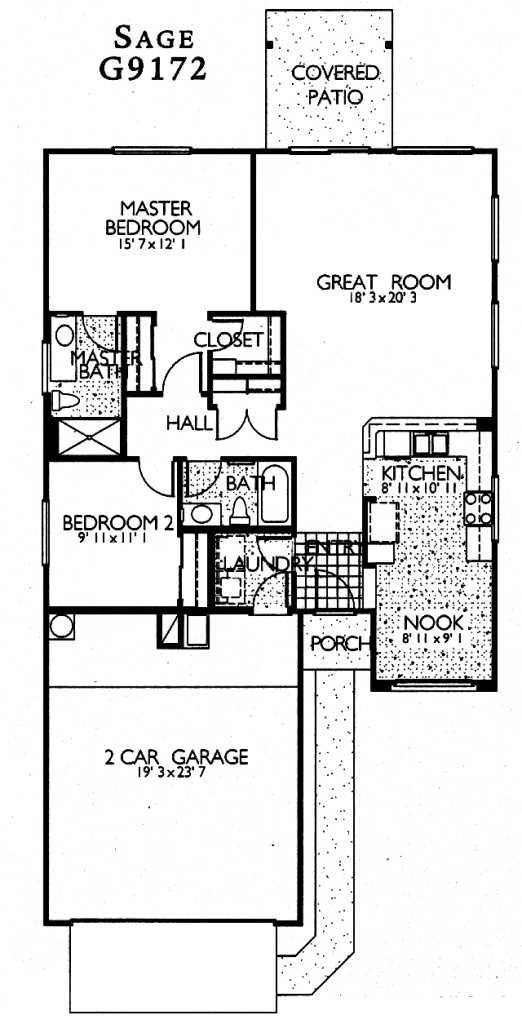 Sage floor plan, Sun City Grand 55+ community in Surprise AZ