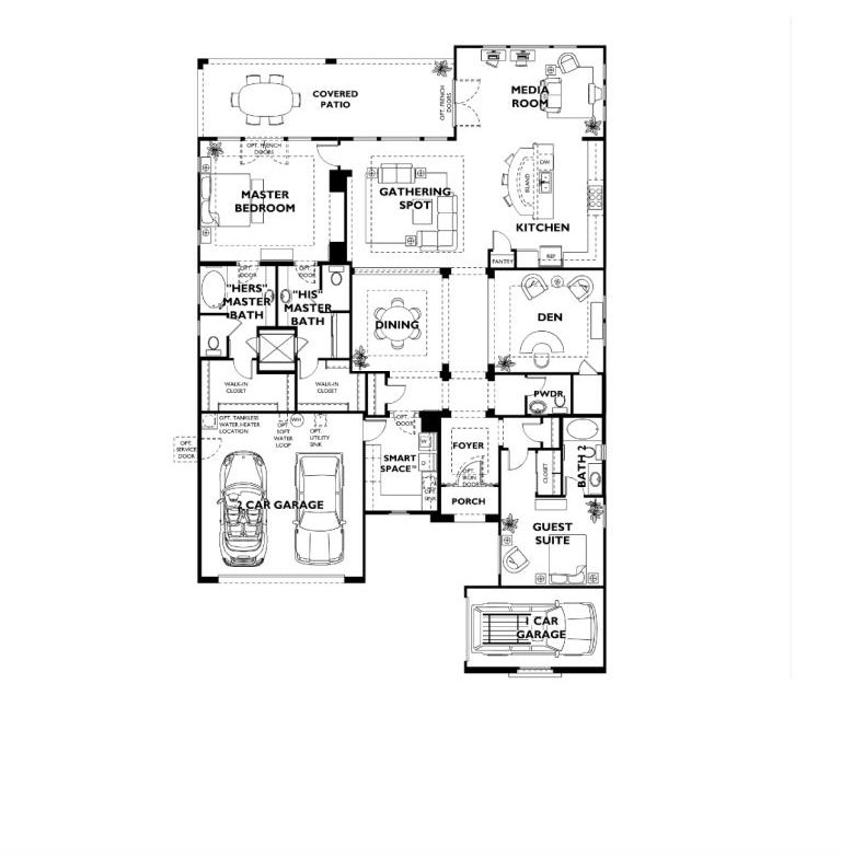 Cartagena floor plan, Trilogy at Vistancia 55+ community in Peoria AZ