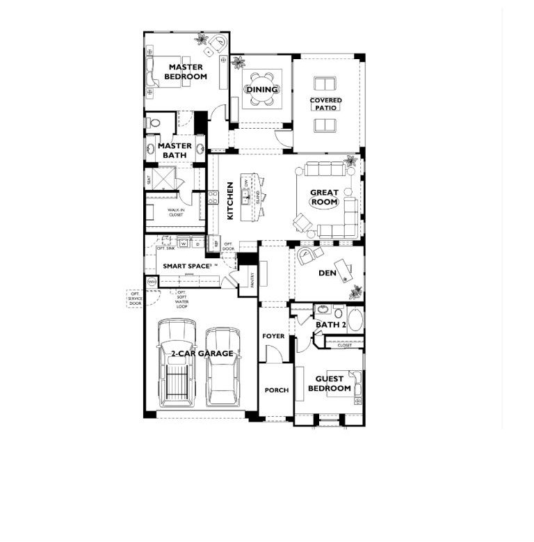 Nice floor plan, Trilogy at Vistancia 55+ community in Peoria AZ