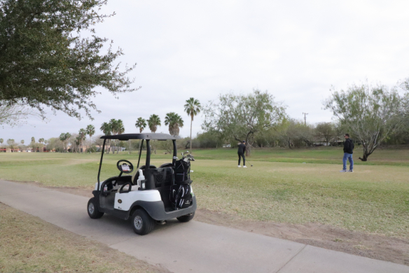 Golf Cart on Shary Municipal Golf Course, Mission, TX