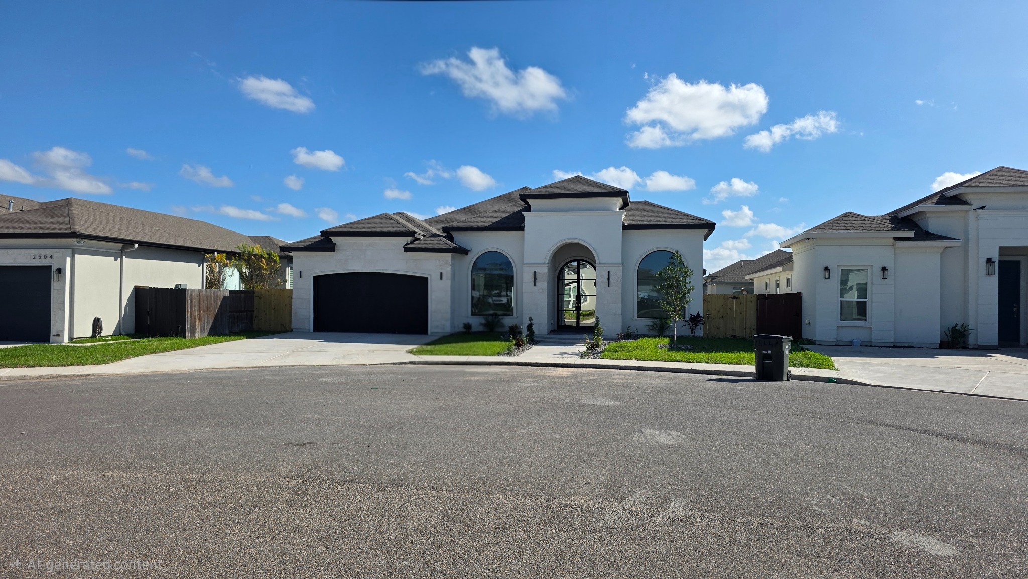 A finished new construction home in Mission, TX, representing the style of homes in these communities.