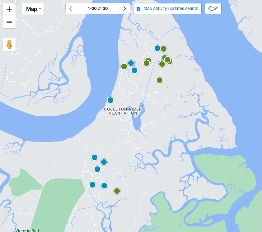 Colleton River Real Estate Map