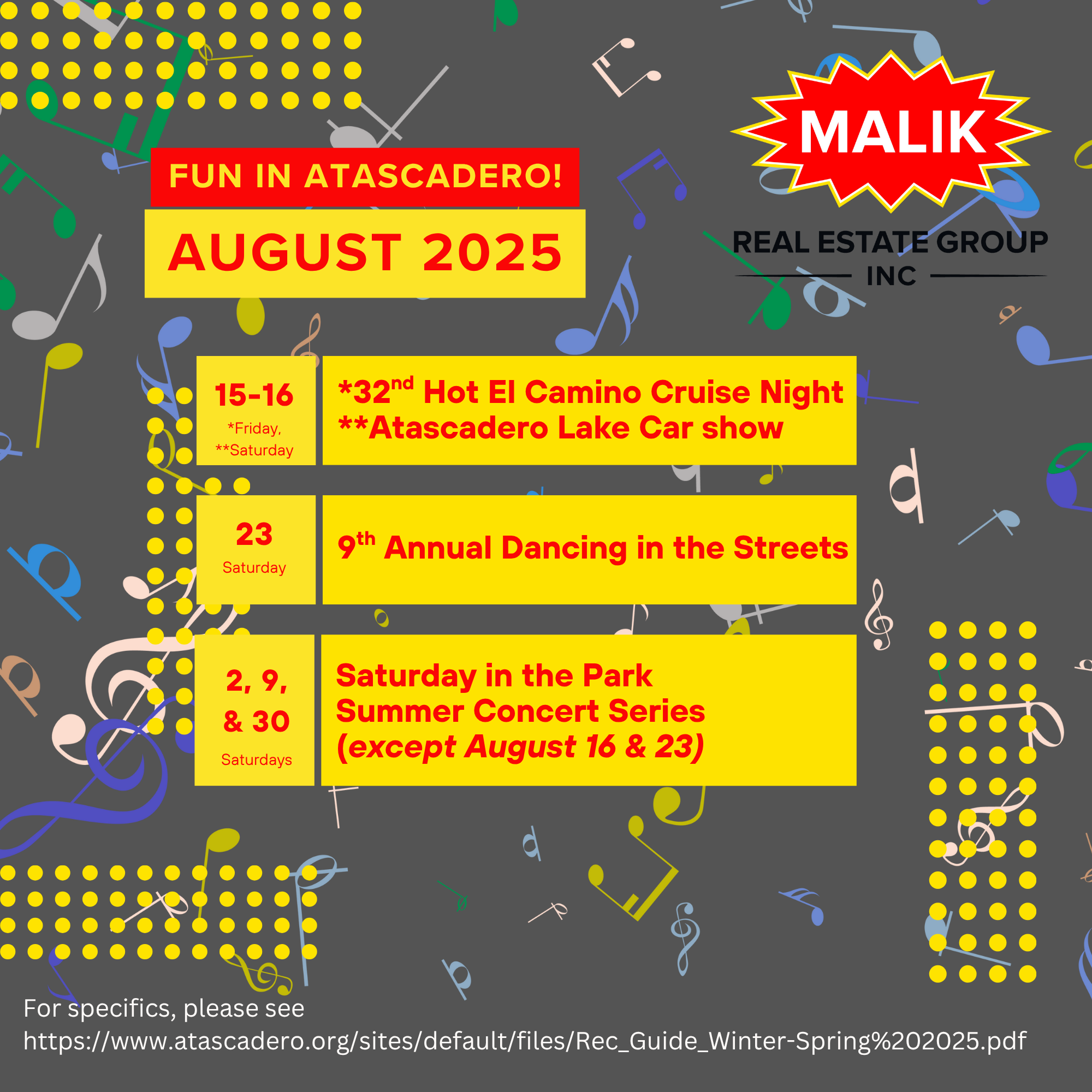August 2025 Fun Atascadero!