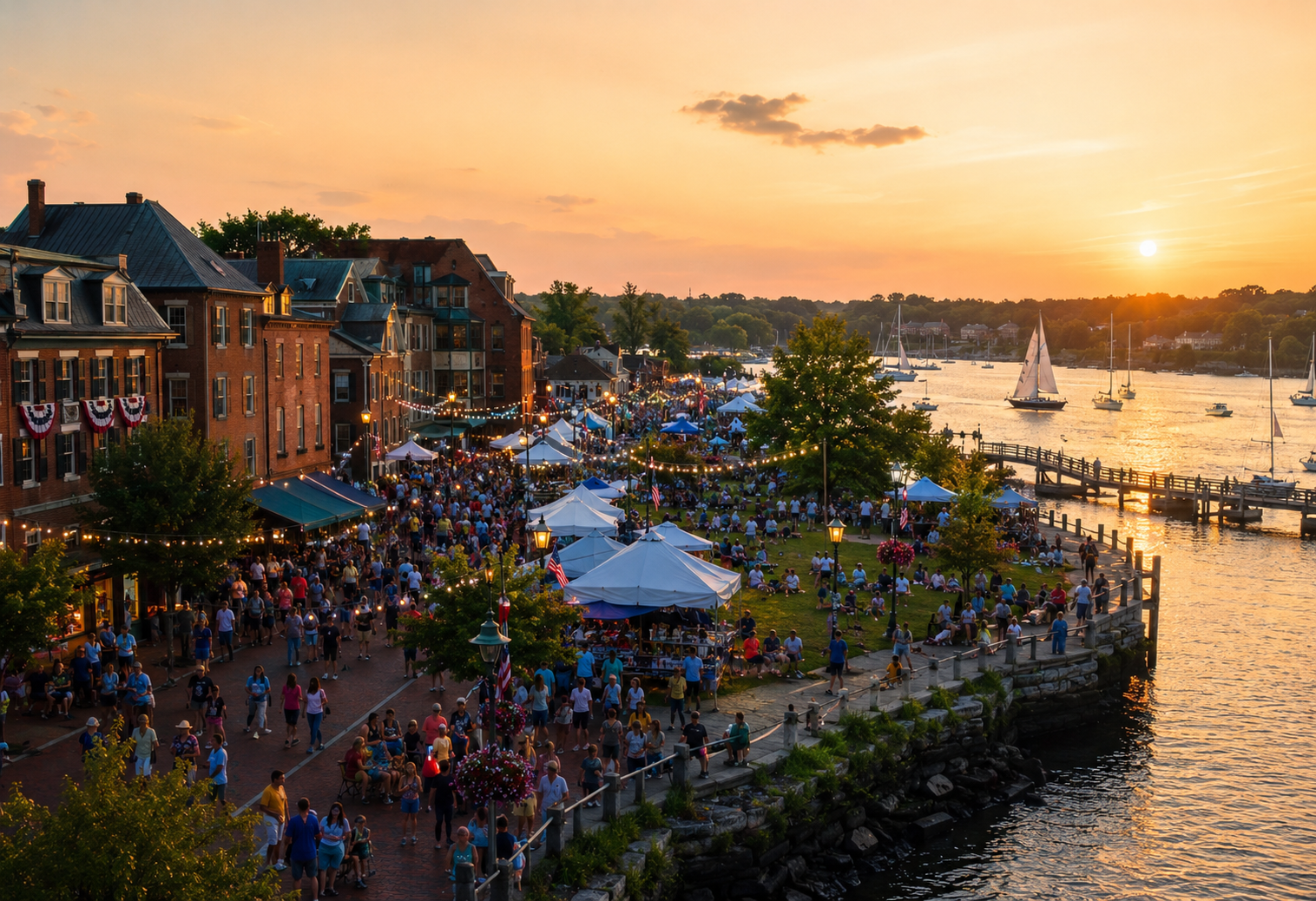 Yankee Homecoming festival on the Newburyport waterfront