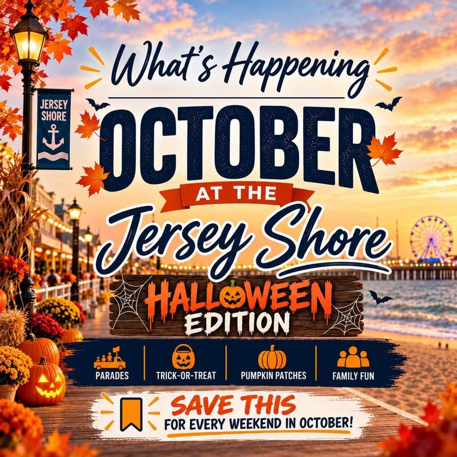 October 2026 events at the Jersey Shore, Halloween edition, Monmouth and Ocean County