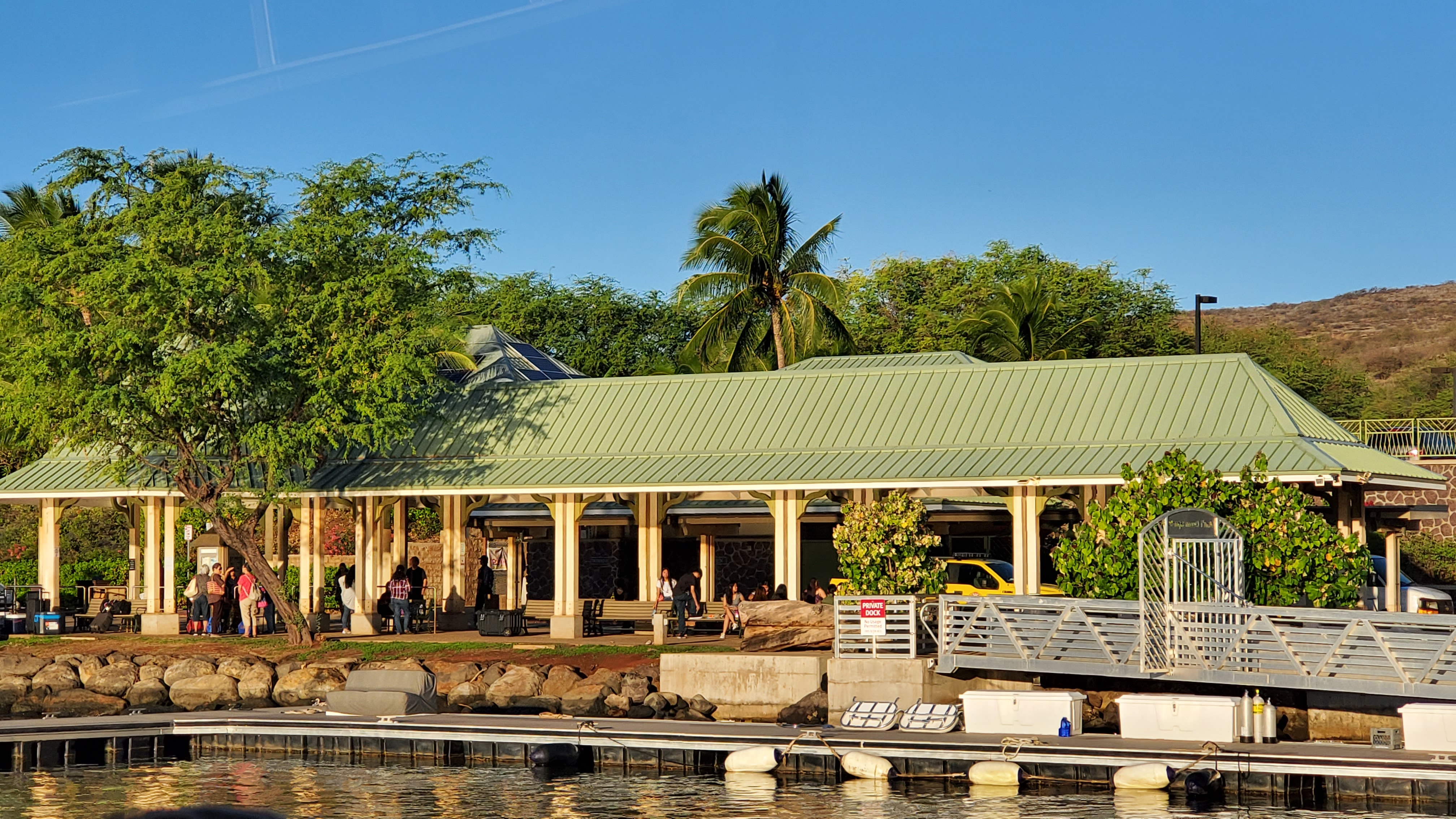Manele Small Boat Harbor on the island of Lana'i Hawaii.