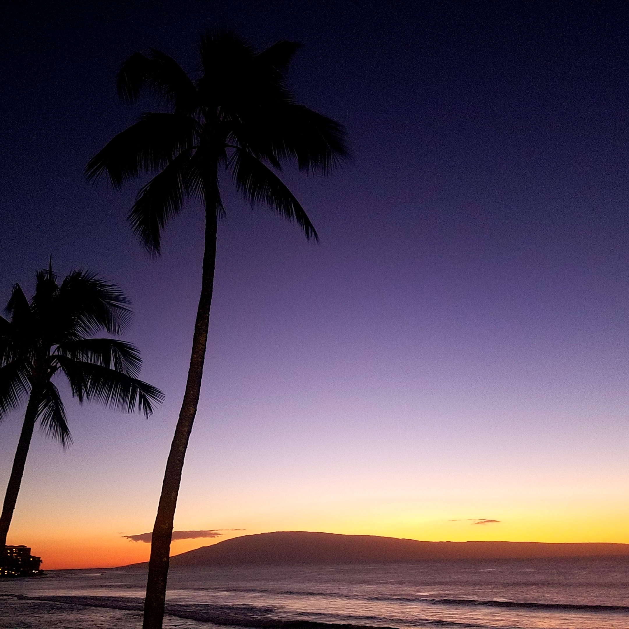 Sunset from Hale Ono Loa condo complex.