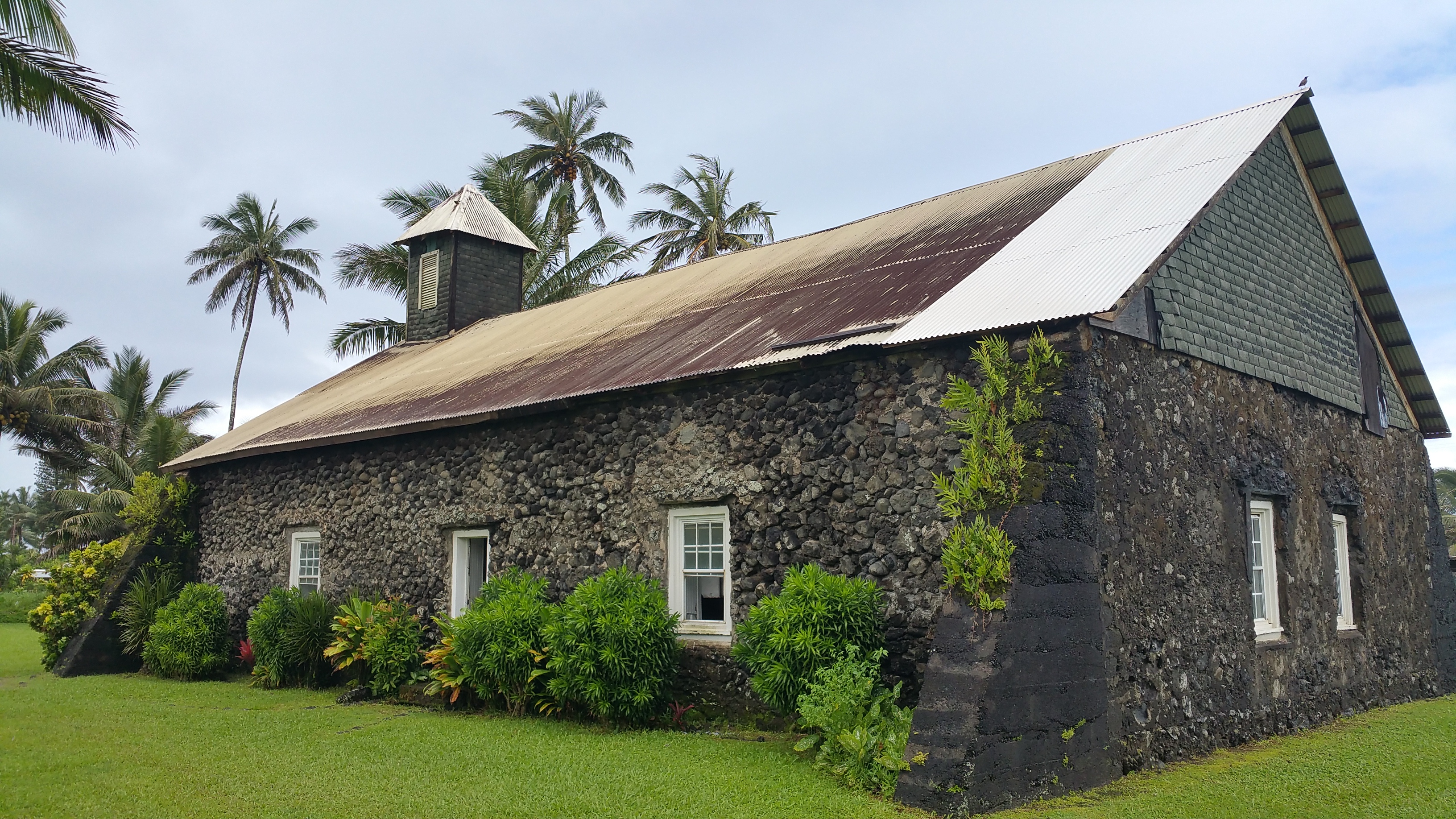 Keanae Church on the Road to Hana. Located on the Keanae Peninsula of East Maui.