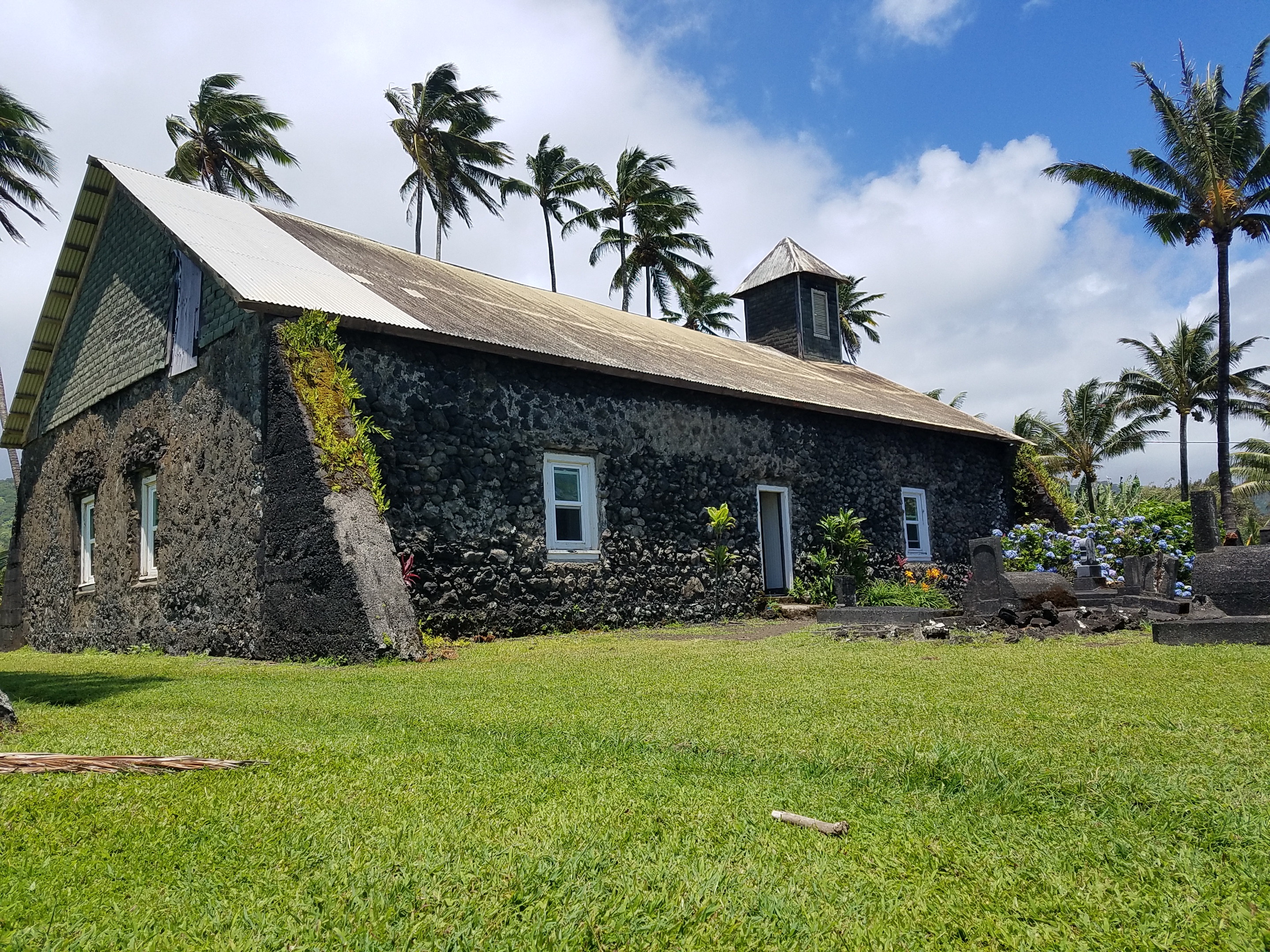 Lanakila Ihiihi O Iehowa Ona Kava Church also known as the Keanae Congregational Church. This church is located on the Keanae Peninsula on the Road to Hana.