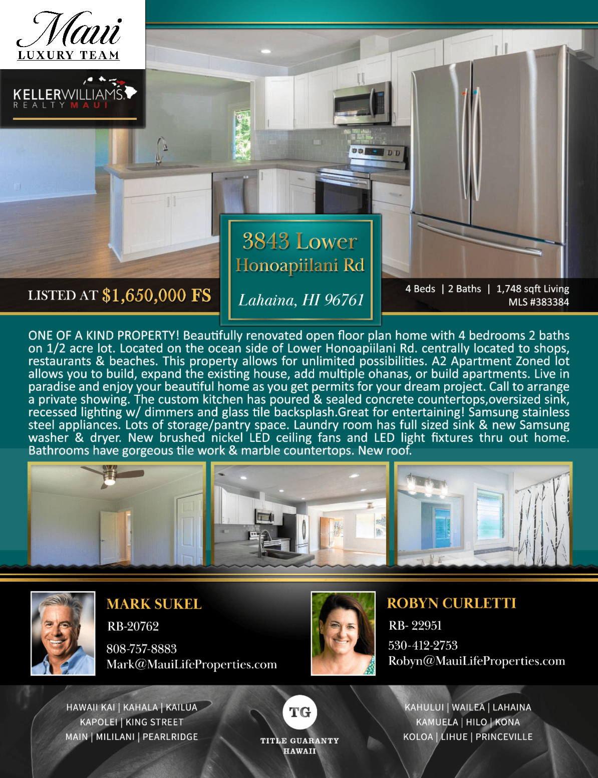 Specifics of a West Maui home for sale | Lahaina homes for sale