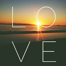 "LOVE" spelled out over an ocean sunset | Maui luxury real estate