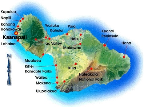 Map of Maui