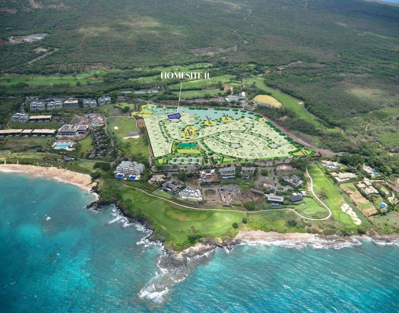 Maluaka Mauka Aerial Overview Makena