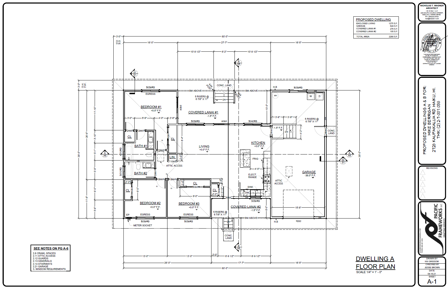 dwelling floor plan A
