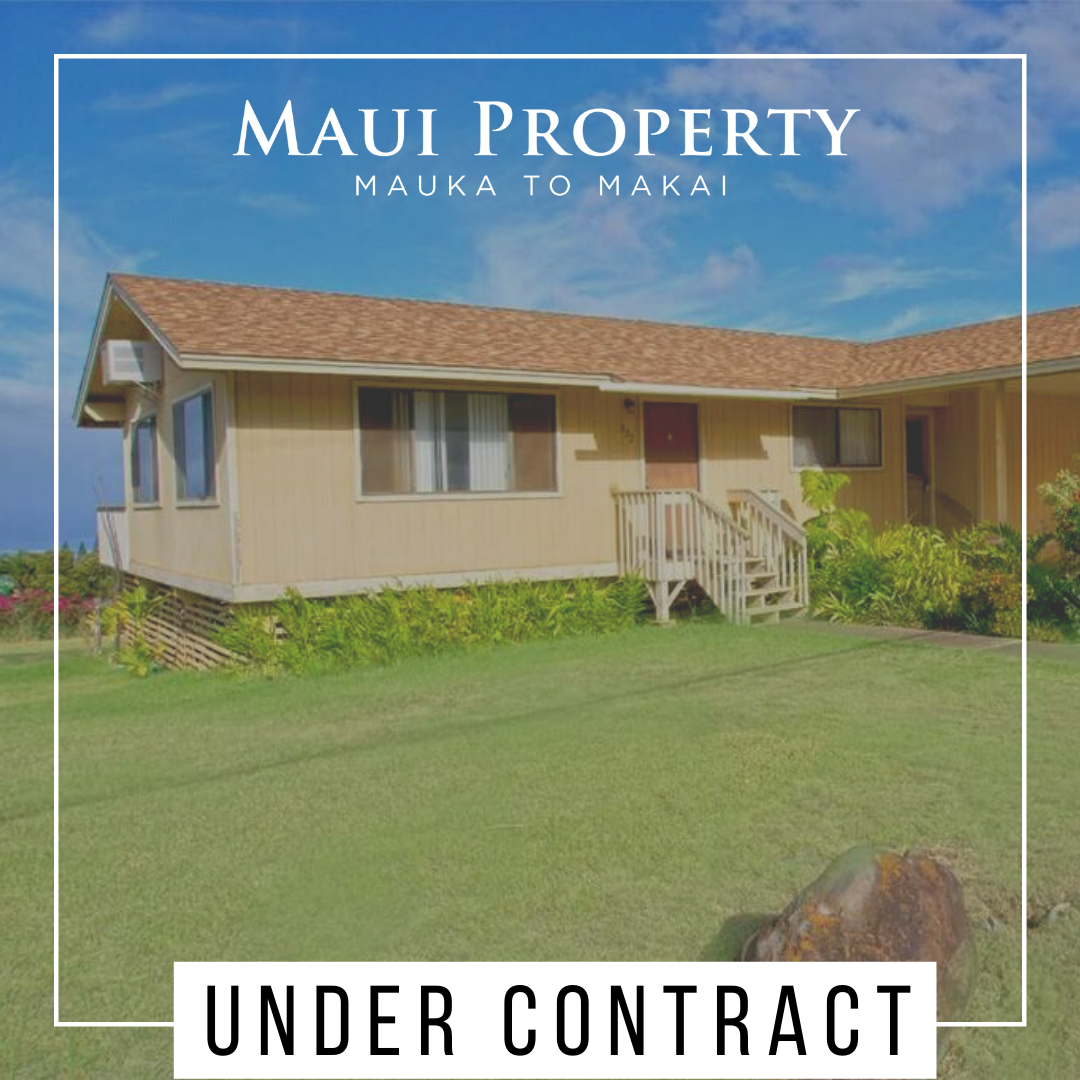 Pukalani Home Under Contract