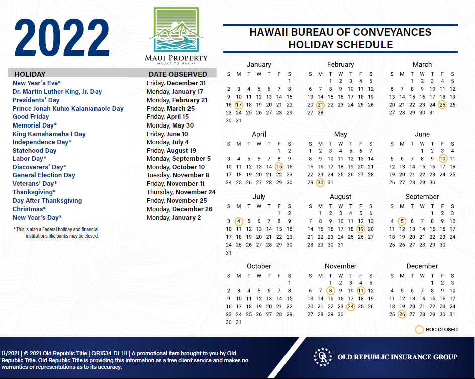 Hawaii Bureau Of Conveyances Search