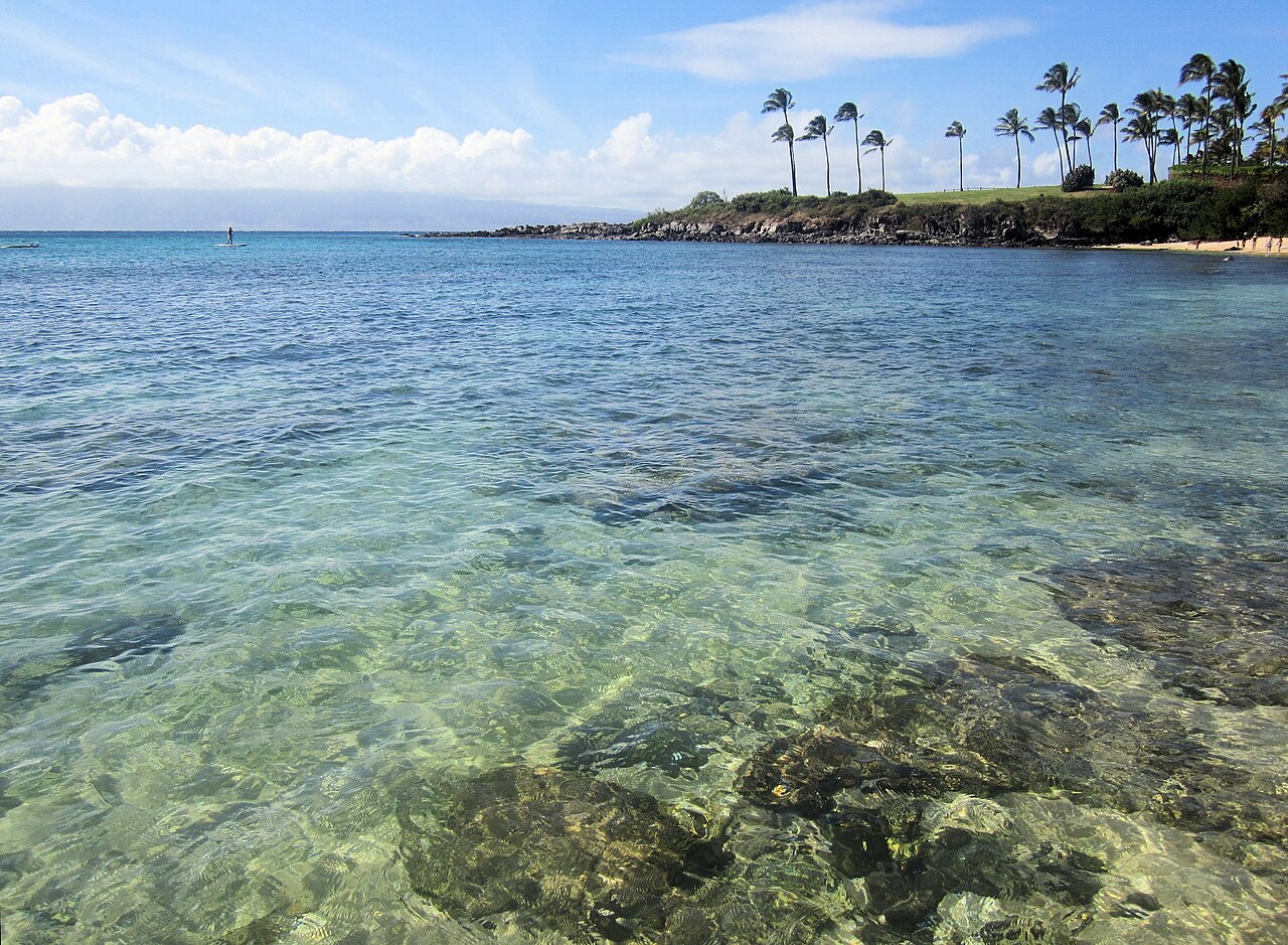 Kapalua Bay on the northwest shore of Maui
