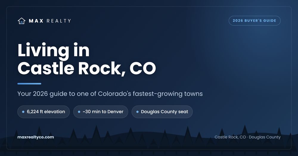 Living in Castle Rock, CO - 2026 buyer and newcomer guide from Max Realty