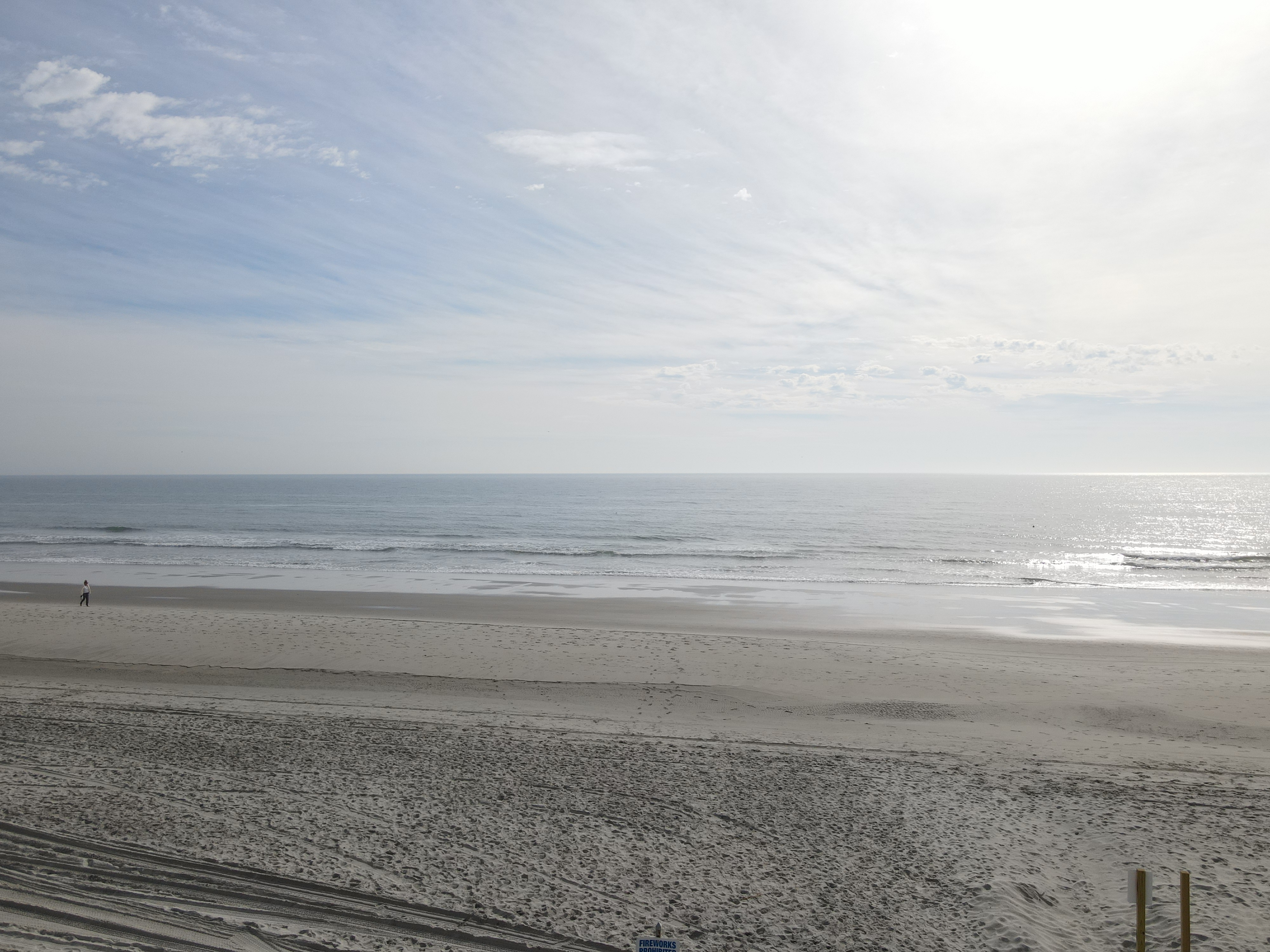 Sunset over the beach in Myrtle Beach, SC