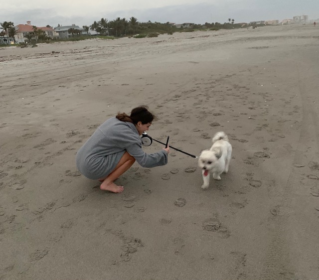 Ashley and her Dog