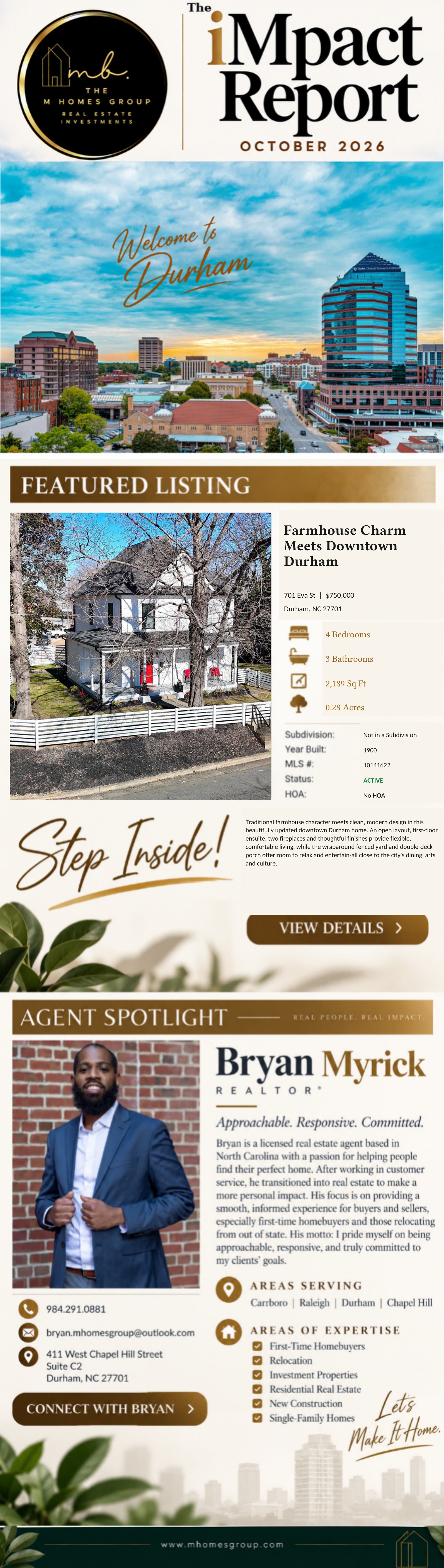 October 2026 iMpact Report - featured listing and Bryan Myrick agent spotlight