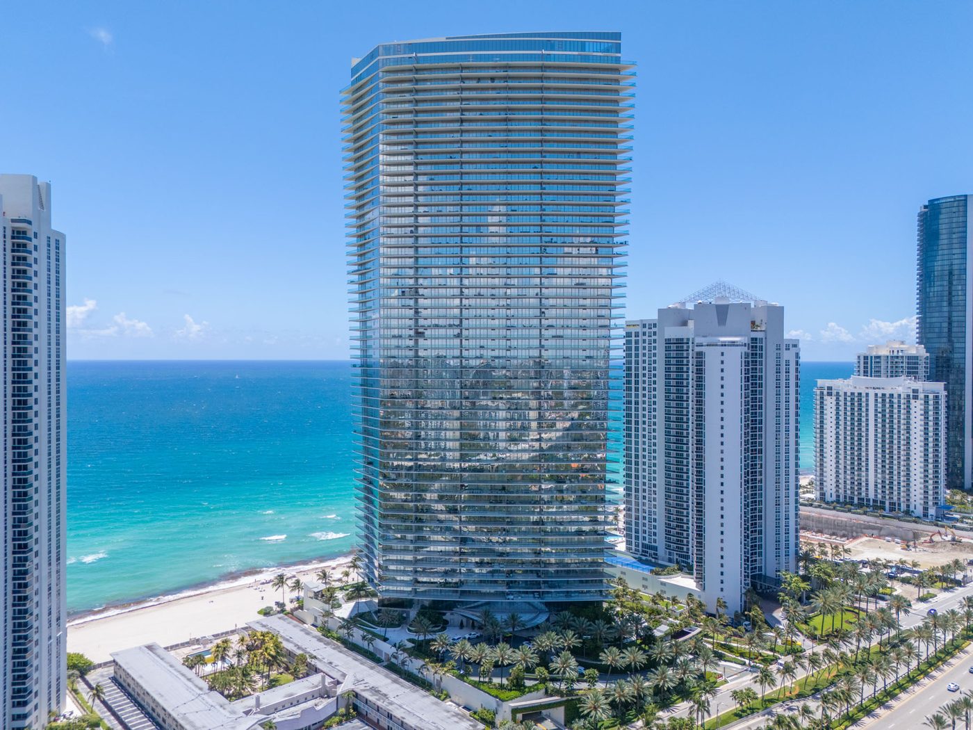 Residences by Armani/Casa tower at 18975 Collins Avenue in Sunny Isles Beach