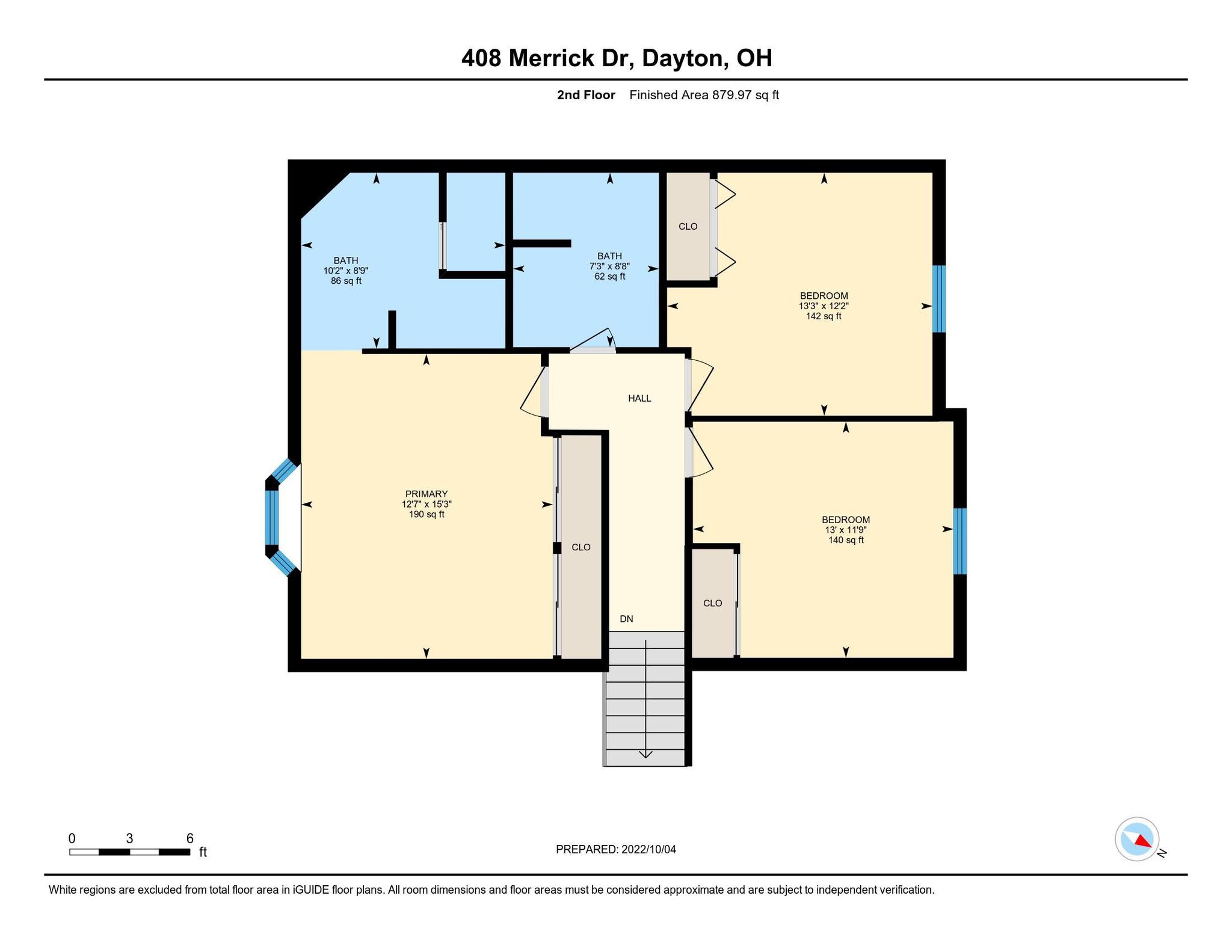 Second floor layout