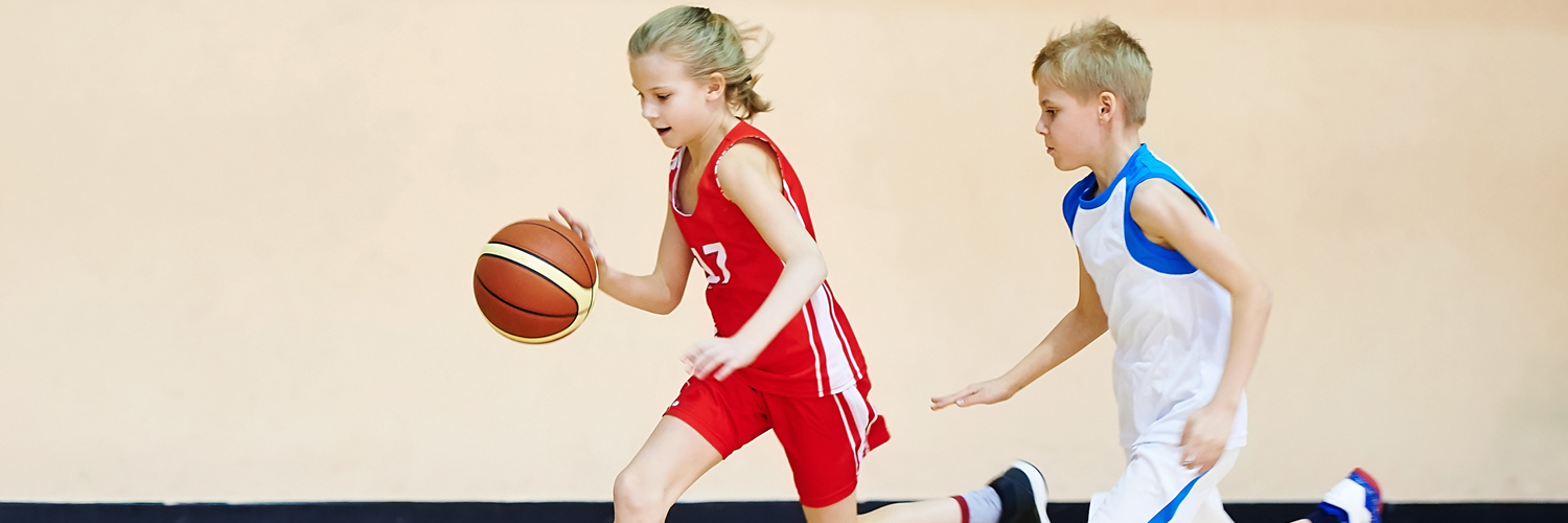 Students Playing Basketball