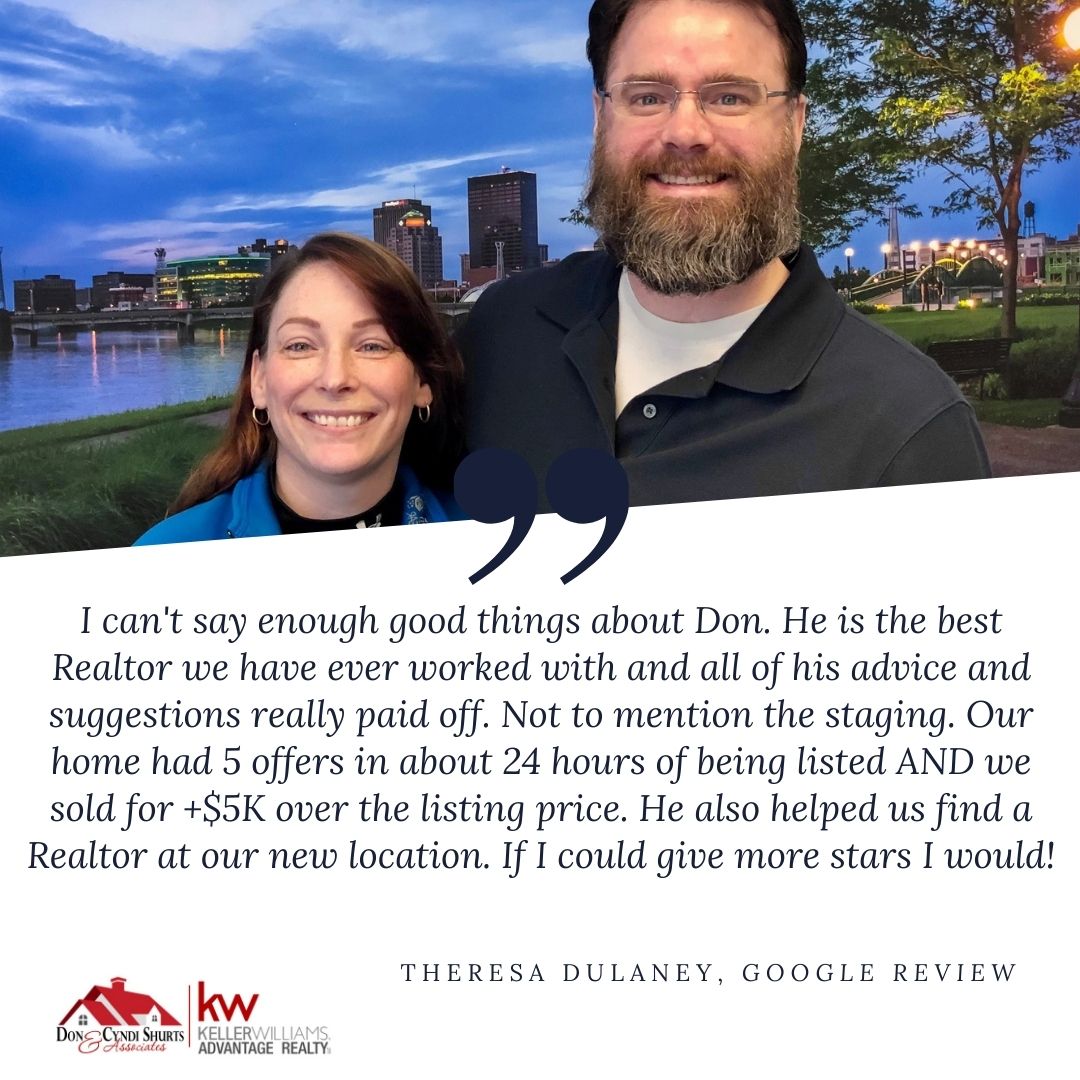 Realtor review from AF couple at Wright Patterson