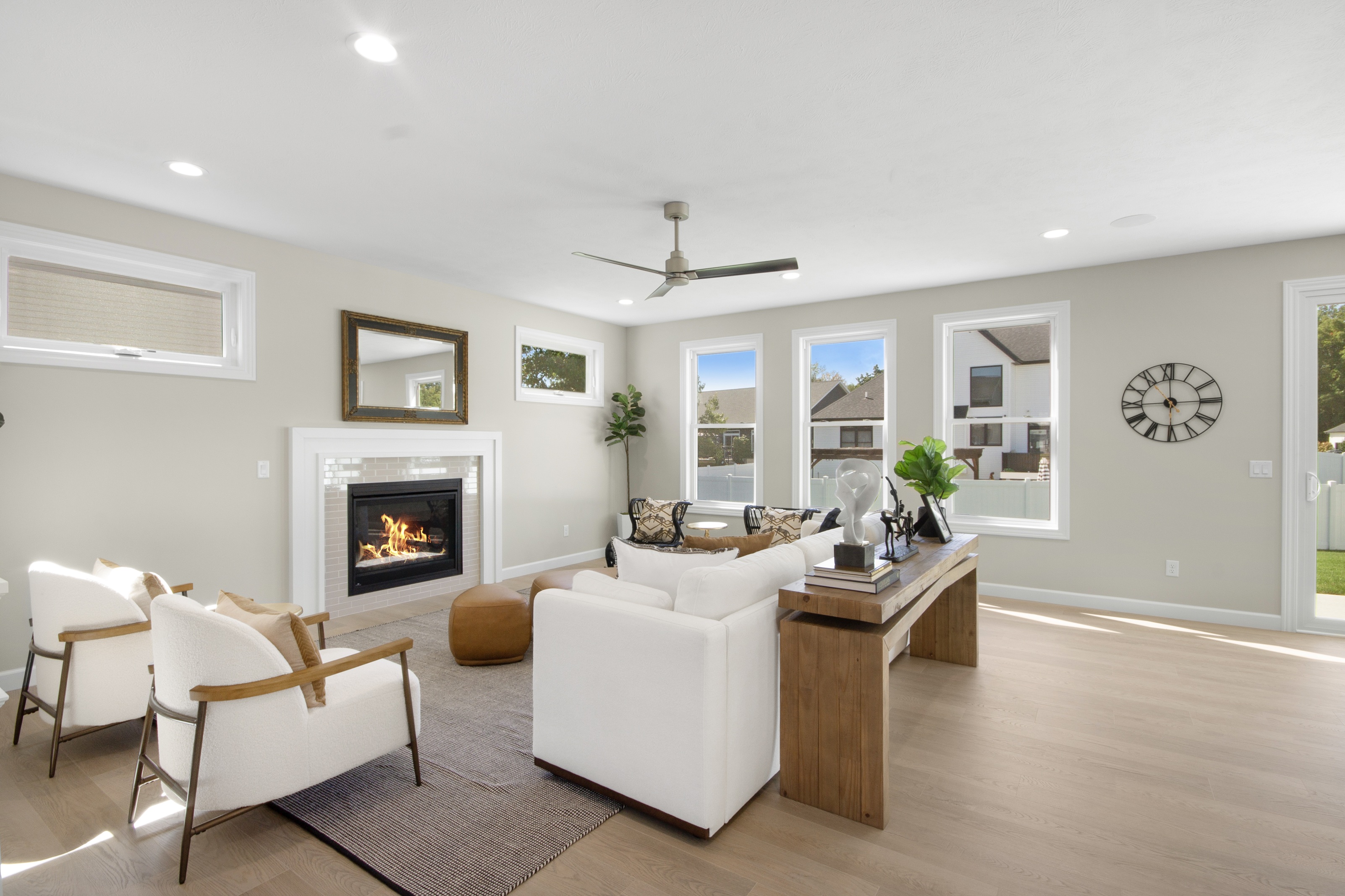 home with living room fireplace