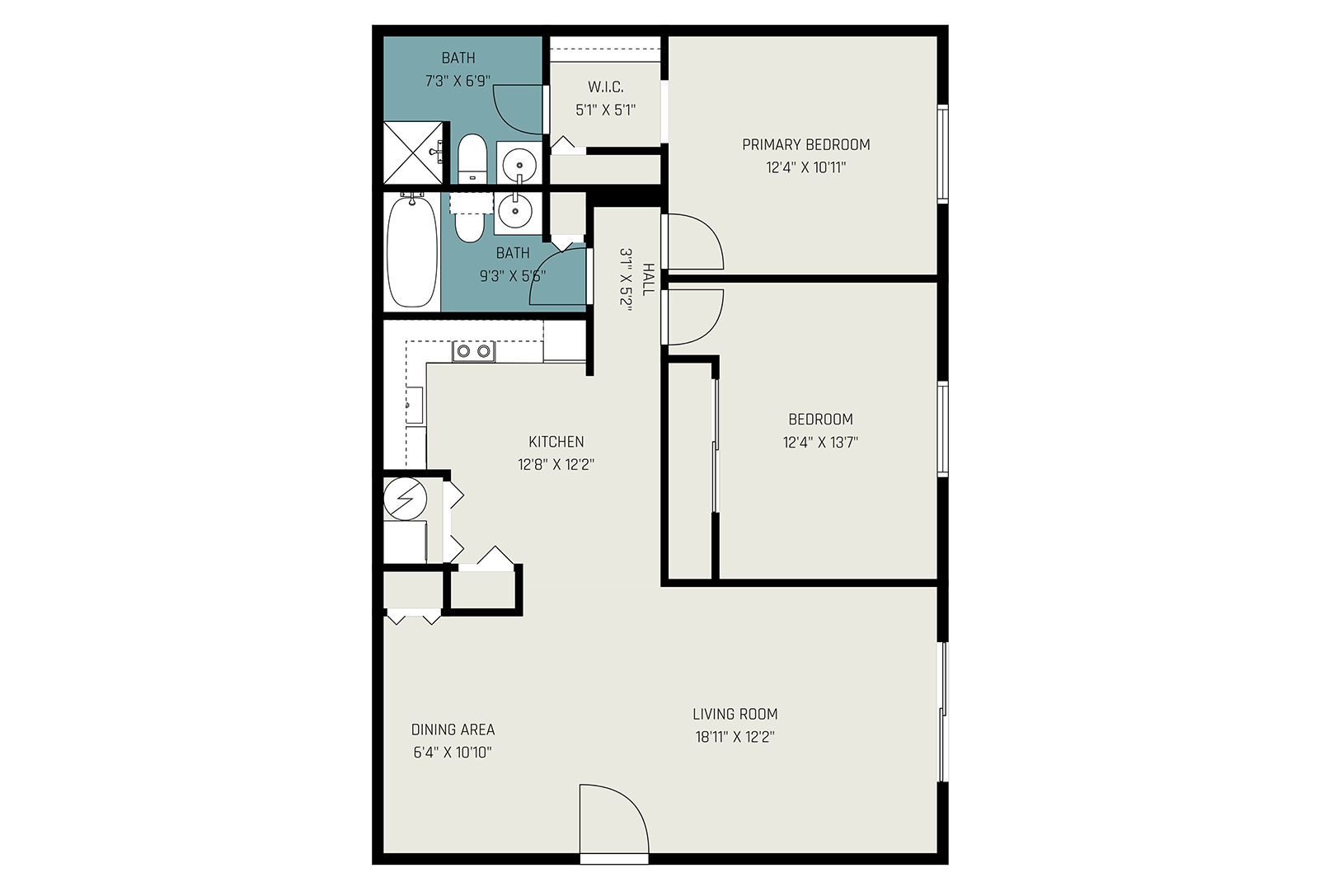 2 bedroom
