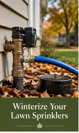 Winterize Your Lawn Sprinklers Before Minnesota's First Hard Freeze: original illustrated autumn feature image