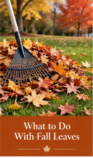 What to Do With Fall Leaves: Mulch, Compost or Remove?: original illustrated autumn feature image