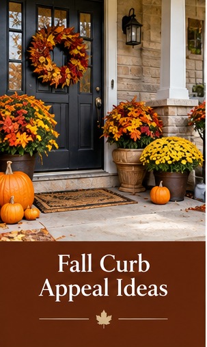 Fall Curb Appeal Ideas That Don't Feel Overdone: original illustrated autumn feature image
