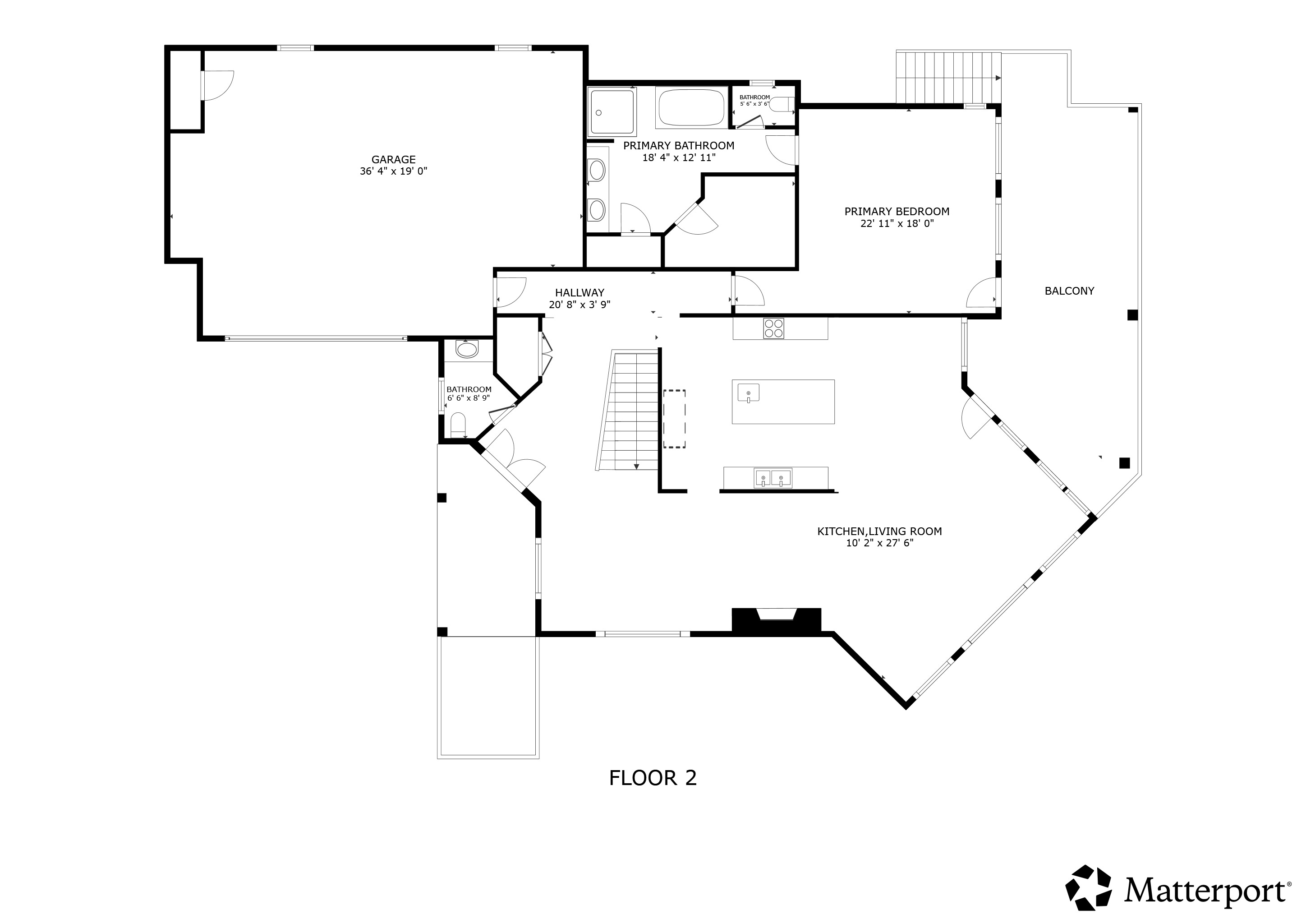 Lower level floor plan