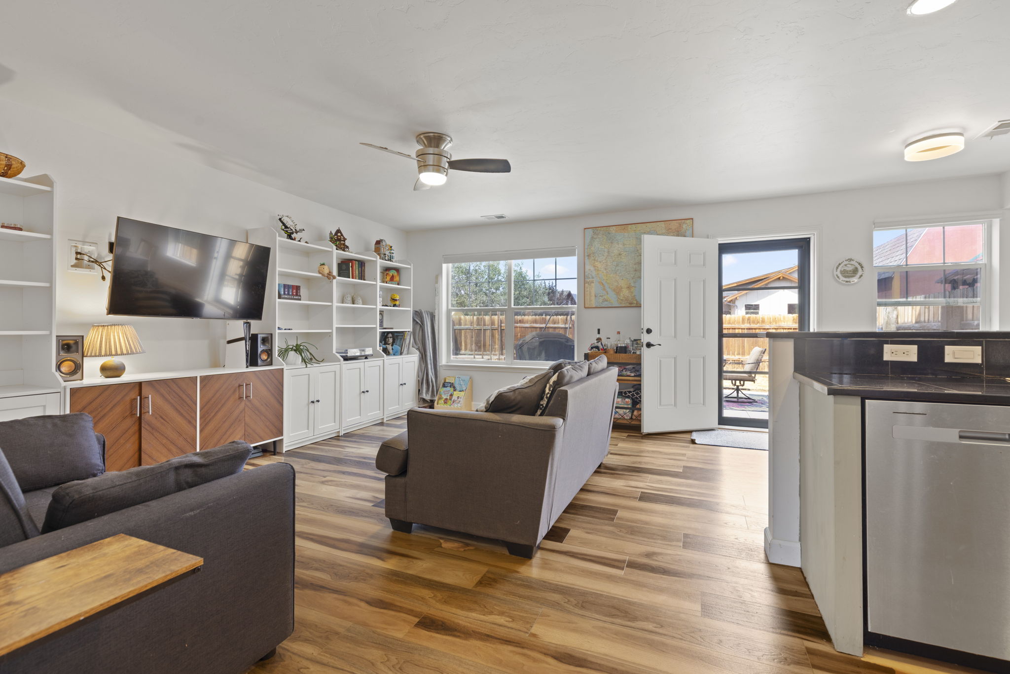 Living room with natural light at 509 N 12th Street A, Kremmling