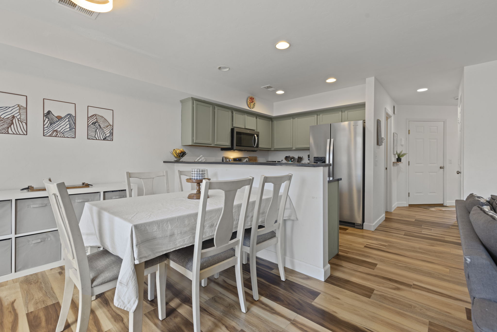 Dining area open to the kitchen at 509 N 12th Street A, Kremmling