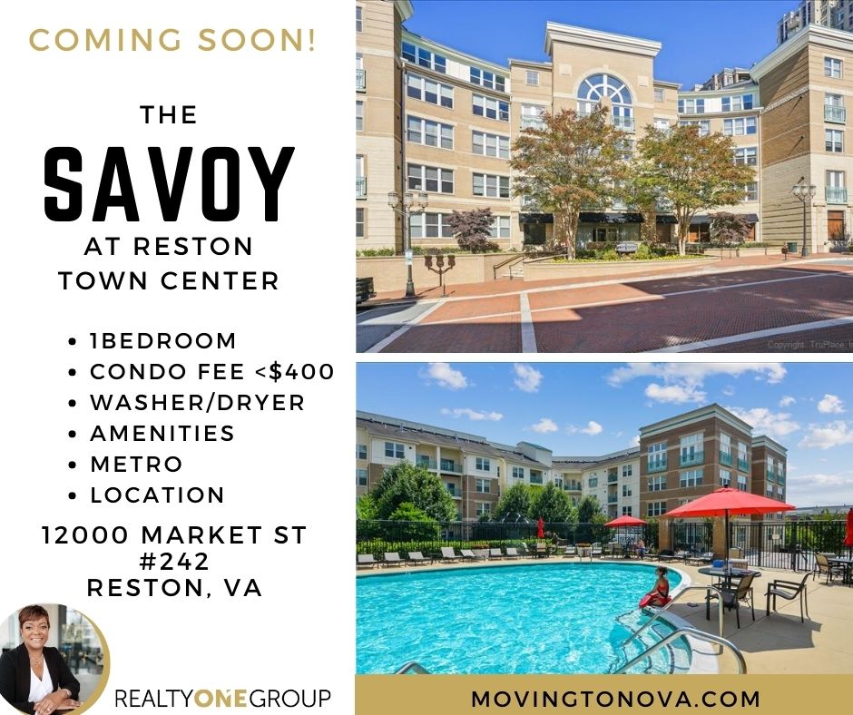 Coming Soon 1BR Reston Condo at The Savoy