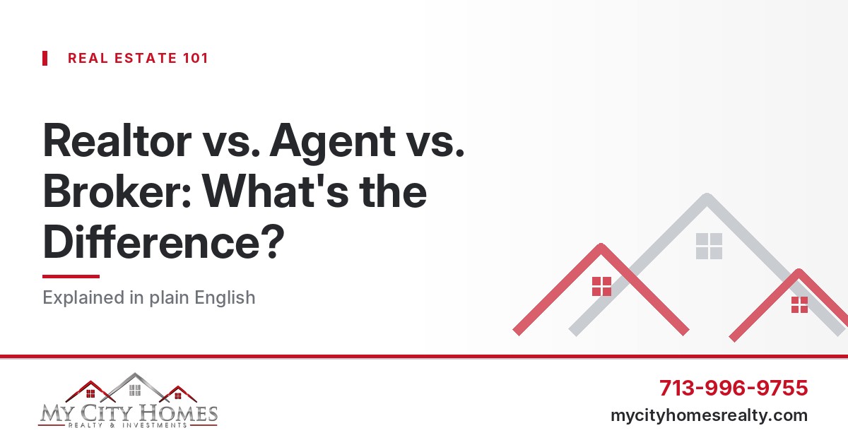 Realtor vs. agent vs. broker: what's the difference