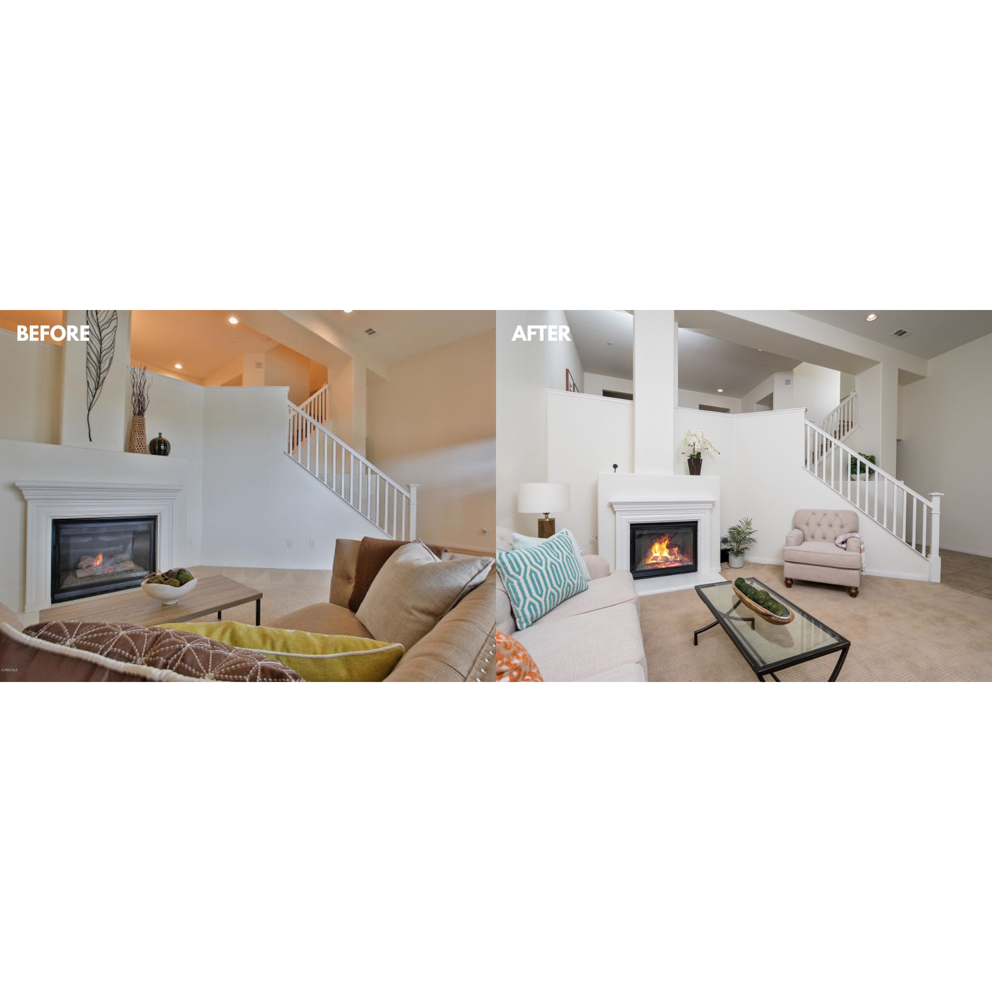 Professional photograph of a house interior