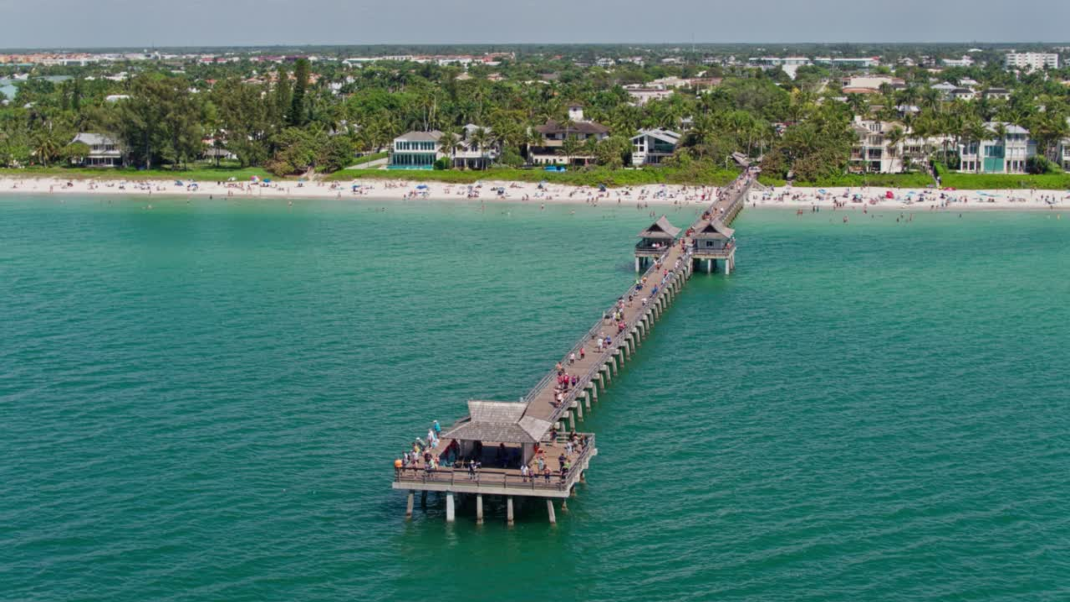 Old Naples pier and Gulf of Mexico coastal lifestyle