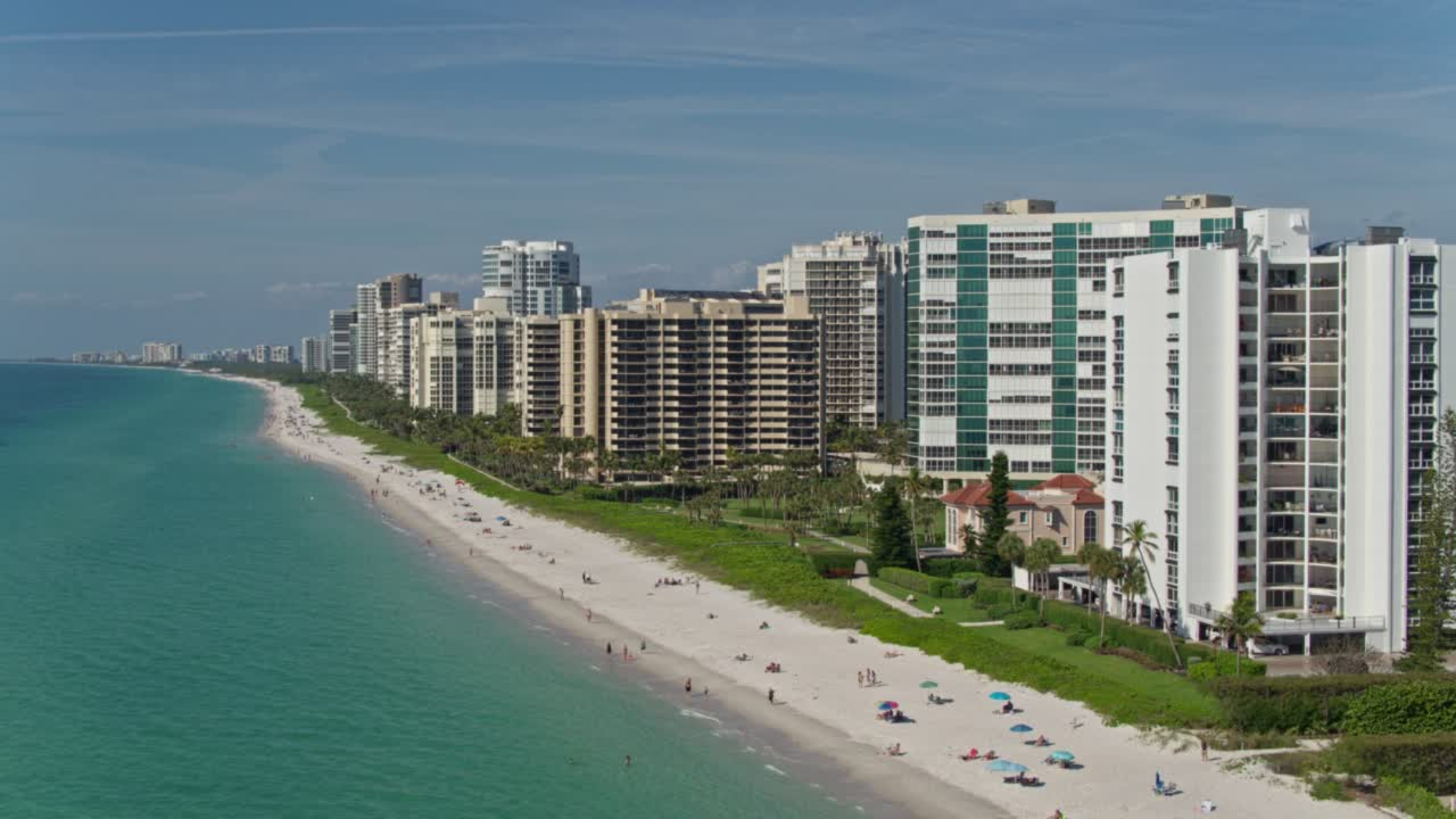 Park Shore beachfront condominiums Naples Florida Gulf views