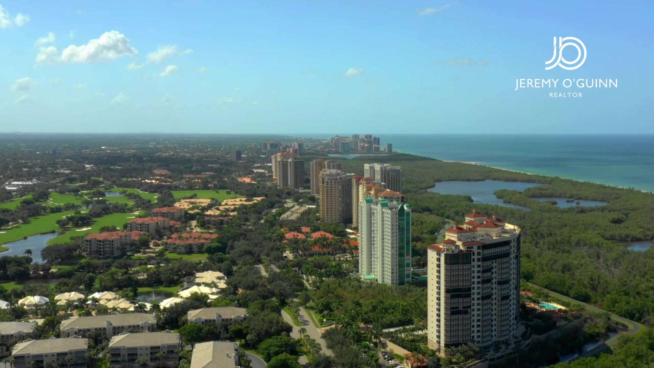 Pelican Bay beachfront condominiums in Naples Florida with Gulf of Mexico views