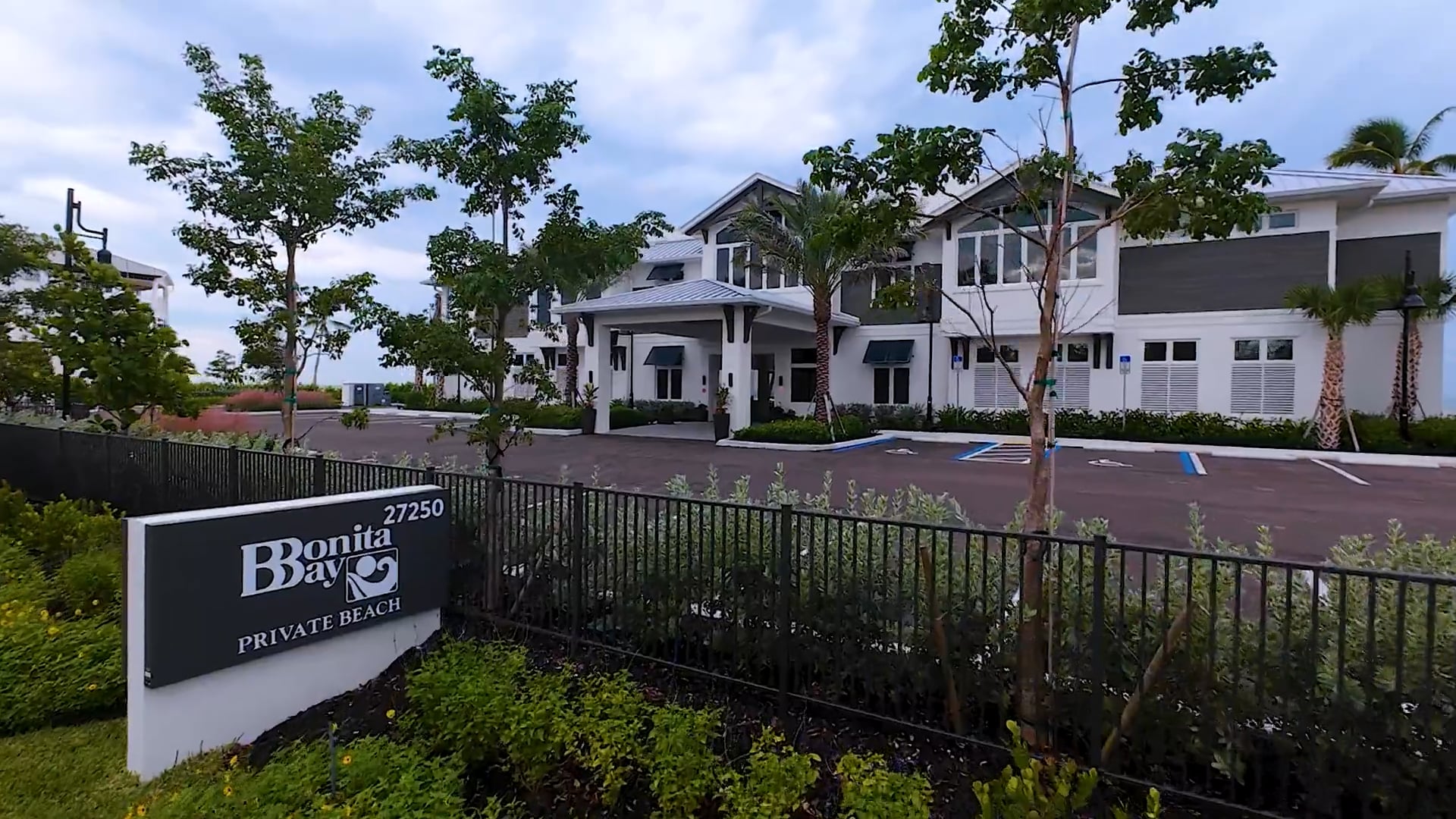 Private beach club at Bonita Bay in Bonita Springs, Florida