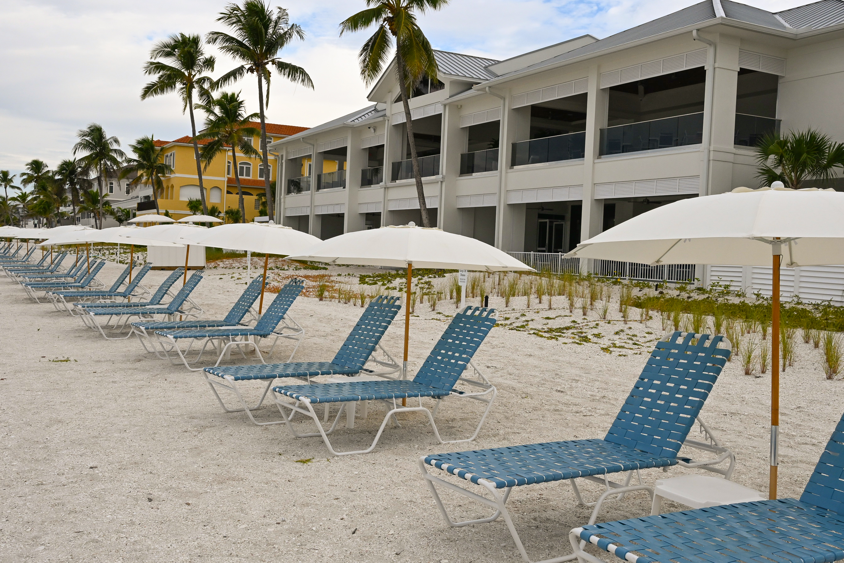 Gulf-front private beach club reserved for Bonita Bay residents in Bonita Springs, Florida