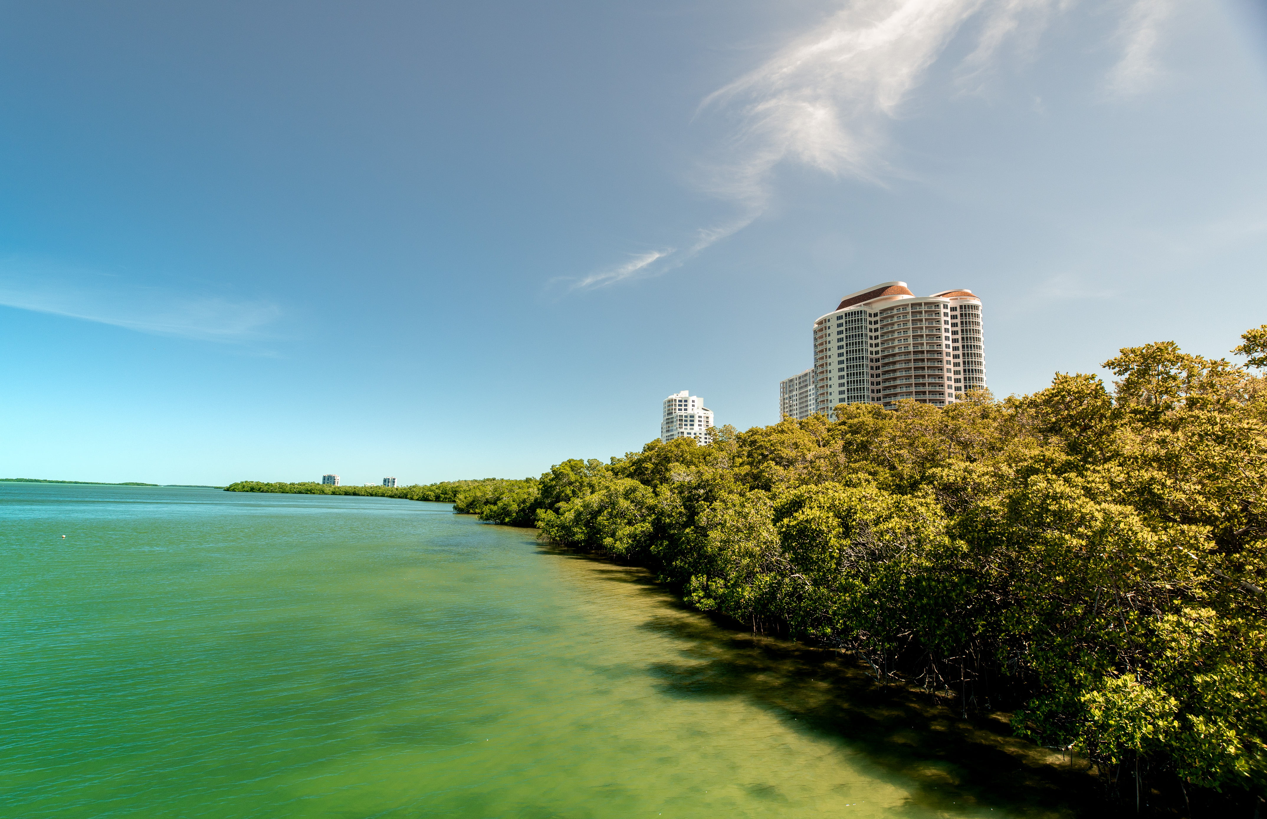 Estero Bay Park, one of three on-site parks within the Bonita Bay community