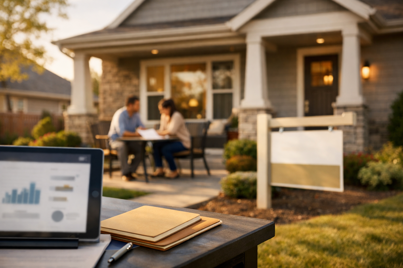 Buyers discussing an offer strategy for a home purchase in Jonesboro Arkansas